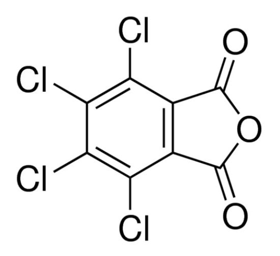 图片 四氯邻苯二甲酸酐 [四氯苯酐]，Tetrachlorophthalic anhydride；96%