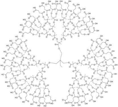 图片 bis-MPA-COOH dendrimer [G4-TMP-COOH]；trimethylol propane core, generation 4