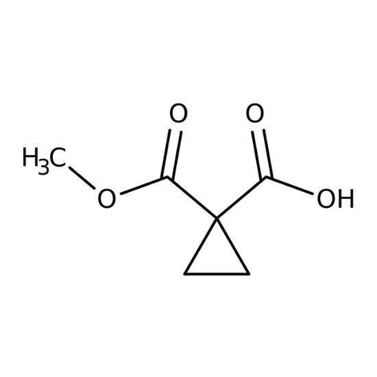图片 1-(甲氧羰基)环丙烷-1-羧酸，1-(methoxycarbonyl)cyclopropane-1-carboxylic acid；98%