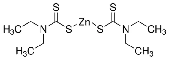 图片 二乙基二硫代氨基甲酸锌，Zinc diethyldithiocarbamate [ZDTC]；97%