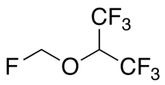 图片 1,1,1,3,3,3-六氟-2-(氟甲氧基)丙烷 [七氟烷]，1,1,1,3,3,3-Hexafluoro-2-(fluoromethoxy)propane [evoflurane]