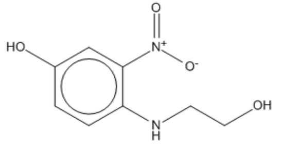 图片 N-(2-羟乙基)4-羟基-2-硝基苯胺，N-(2-Hydroxyethyl) 4-hydroxy-2-nitroaniline