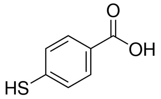 图片 4-巯基苯甲酸，4-Mercaptobenzoic acid [4-MBA]；99%