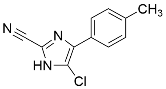 图片 4-氯-2-氰基-5-(4'-甲基苯基)咪唑，4-Chloro-2-cyano-5-(4'-methylphenyl) imidazole