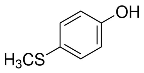 图片 4-(甲硫基)苯酚，4-(Methylmercapto)phenol [4MP]；98%
