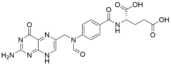 图片 10-甲酰叶酸，10-Formyl Folic Acid (>90%)