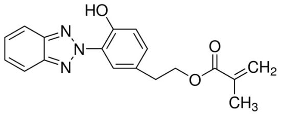 图片 2-[3-(2H-苯并三唑-2-基)-4-羟基苯基]甲基丙烯酸乙酯，2-[3-(2H-Benzotriazol-2-yl)-4-hydroxyphenyl]ethyl methacrylate；99%