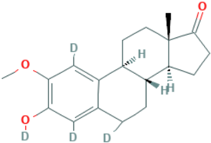 图片 2-甲氧基雌酮-1,4,16,16-d4，2-Methoxyestrone-1,4,16,16-d4