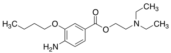 图片 2-(二乙氨基)4-氨基-3-丁氧基苯甲酸乙酯 [丁氧卡因]，2-(Diethylamino)ethyl 4-amino-3-butoxybenzoate