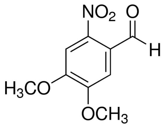 图片 6-硝基藜芦醛，6-Nitroveratraldehyde；technical grade, 80%