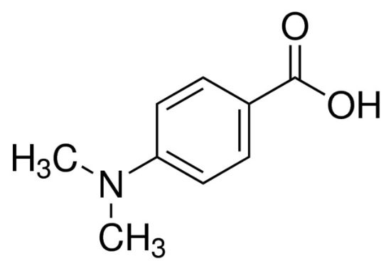 图片 4-(二甲氨基)苯甲酸，4-(Dimethylamino)benzoic acid；98%