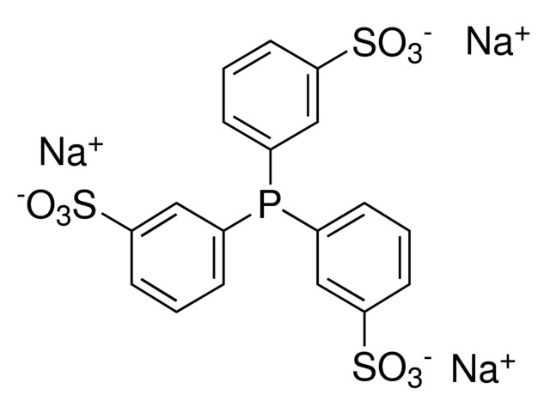 图片 三苯基膦三间磺酸三钠盐，Triphenylphosphine-3,3′,3′′-trisulfonic acid trisodium salt；≥95.0%
