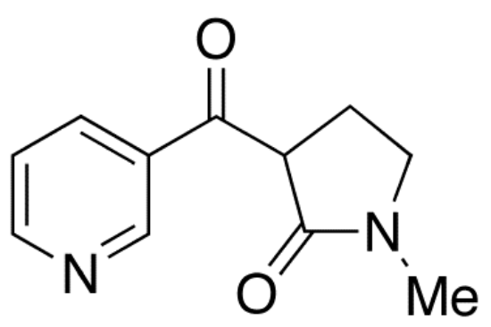 图片 (R,S)-1-甲基-3-烟酰基吡咯烷酮，(R,S)-1-Methyl-3-nicotinoylpyrrolidone