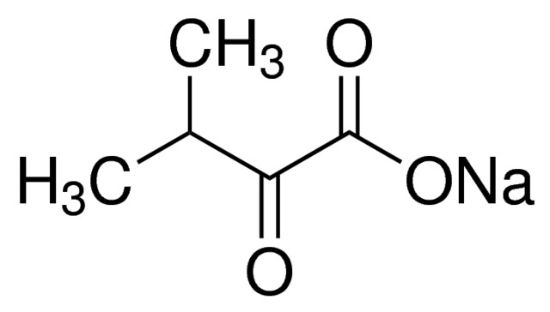 图片 3-甲基-2-氧代丁酸钠，Sodium 3-methyl-2-oxobutyrate；95%