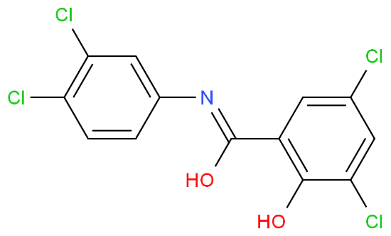 图片 3,3',4',5-四氯水杨酰苯胺，Tetrachlorosalicylanilide