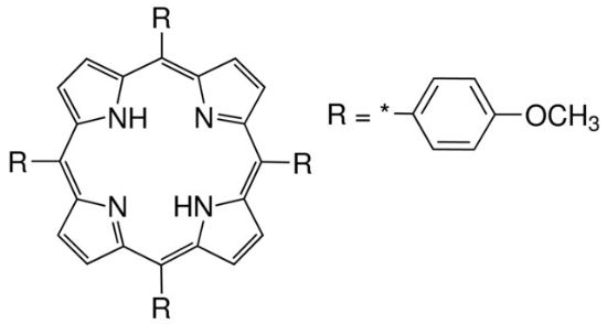 图片 5,10,15,20-四(4-甲氧基苯基)-21H,23H-吗啡，5,10,15,20-Tetrakis(4-methoxyphenyl)-21H,23H-porphine；Dye content 95 %