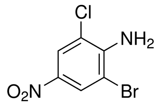 图片 2-溴-6-氯-4-硝基苯胺，2-Bromo-6-chloro-4-nitroaniline；98%