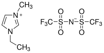 图片 1-乙基-3-甲基咪唑啉双(三氟甲基磺酰基)亚胺，1-Ethyl-3-methylimidazolium bis(trifluoromethylsulfonyl)imide [EMIM BTI, EMIMIm, EMIM TFSI]；≥99%, H2O ≤500 ppm