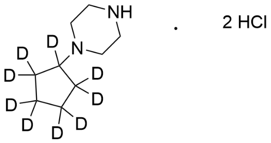 图片 1-环戊基哌嗪-d9二盐酸盐，1-Cyclopentylpiperazine-d9 Dihydrochloride