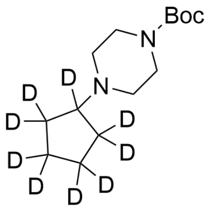 图片 4-(环戊基)哌嗪-1-羧酸酯-d9叔丁基酯，4-(Cyclopentyl)piperazine-1-carboxylate-d9 tert-Butyl Ester