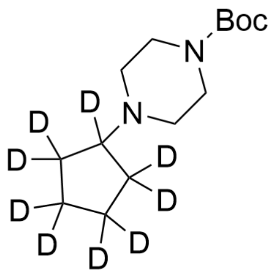 图片 4-(环戊基)哌嗪-1-羧酸酯-d9叔丁基酯，4-(Cyclopentyl)piperazine-1-carboxylate-d9 tert-Butyl Ester