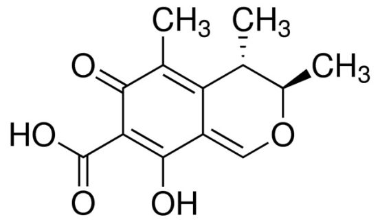 图片 桔霉素，Citrinin；from Penicillium citrinum, ≥98% (HPLC)