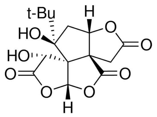 图片 白果内酯，(-)-Bilobalide；analytical standard, ≥96.0% (HPLC)