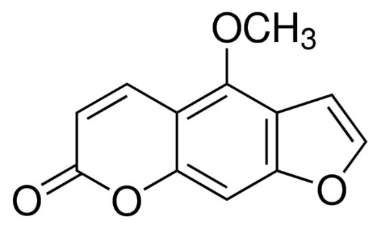 图片 5-甲氧基补骨脂素 [佛手柑内酯]，5-Methoxypsoralen；99%