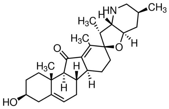 图片 介藜芦胺 [蒜黎芦碱]，Jervine；≥98% (HPLC), powder