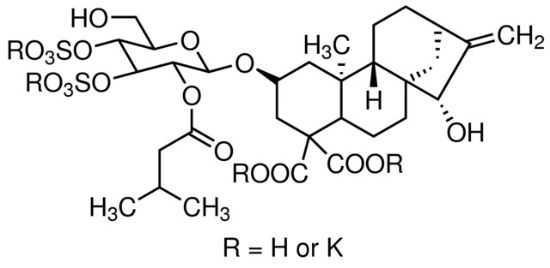 图片 羧基苍术苷钾盐，Carboxyatractyloside potassium salt [CAT, C-ATR]；≥98% (HPLC), from Xanthium sibiricum, solid