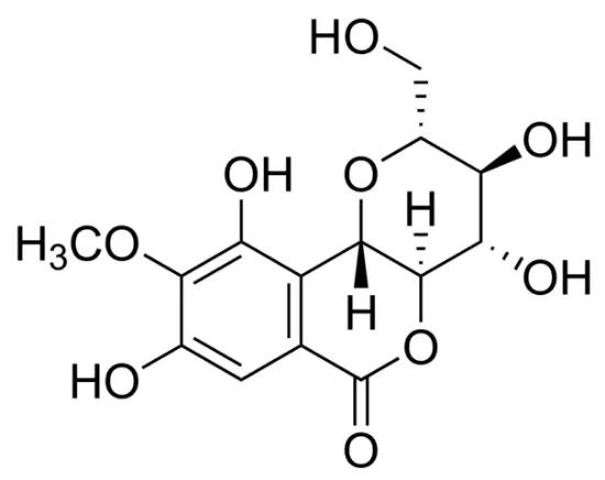 图片 岩白菜素，Bergenin；≥95% (LC/MS-ELSD)