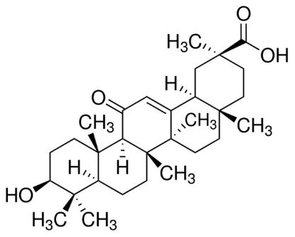 图片 18α-甘草次酸，18α-Glycyrrhetinic acid [18α-GA]；≥95%