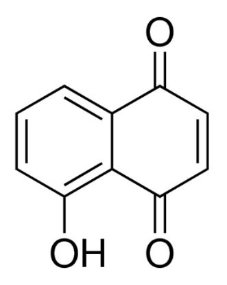 图片 5-羟基对萘醌 [胡桃醌]，5-Hydroxy-1,4-naphthoquinone；97%