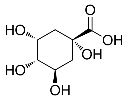 图片 D-(-)-奎宁酸，D-(−)-Quinic acid；98%