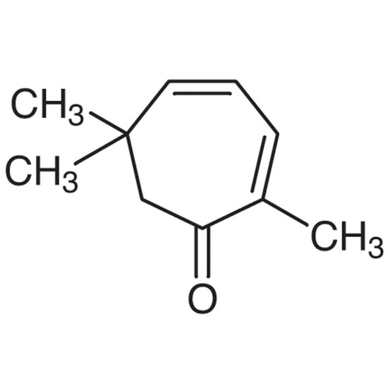 图片 2,6,6-三甲基-2,4-环庚二烯-1-酮；2,6,6-Trimethyl-2,4-cycloheptadien-1-one；≥98.0%(GC)