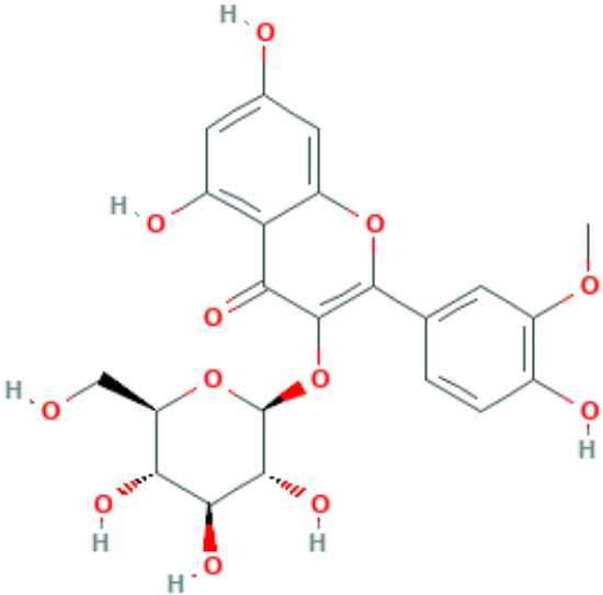 图片 异鼠李素-3-O-b-D-葡萄糖苷，Isorhamnetin-3-O-b-D-glucoside