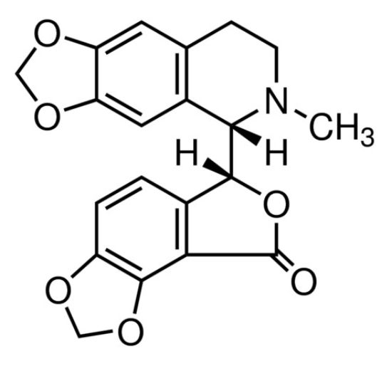 图片 (+)-荷包牡丹碱 [毕扣扣灵碱]，(+)-Bicuculline；≥97.0% (TLC)