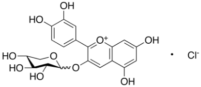 图片 矢车菊素-3-木糖苷，Cyanidin 3-Xyloside