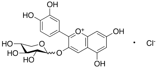图片 矢车菊素-3-木糖苷，Cyanidin 3-Xyloside