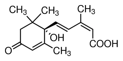 图片 (+)-脱落酸，(+)-Abscisic acid [ABA]；≥98% (HPLC)