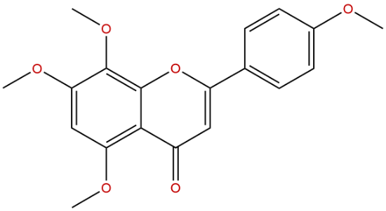 图片 5,7,8,4'-四甲氧基黄酮，5,7,8,4'-Tetramethoxyflavone