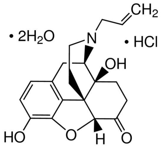 图片 盐酸纳洛酮二水合物，Naloxone hydrochloride dihydrate；≥98% (TLC and titration), powder