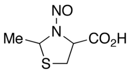 图片 N-亚硝基-2-甲基噻唑烷4-羧酸，N-Nitroso-2-methylthiazolidine 4-Carboxylic Acid [NCTA]