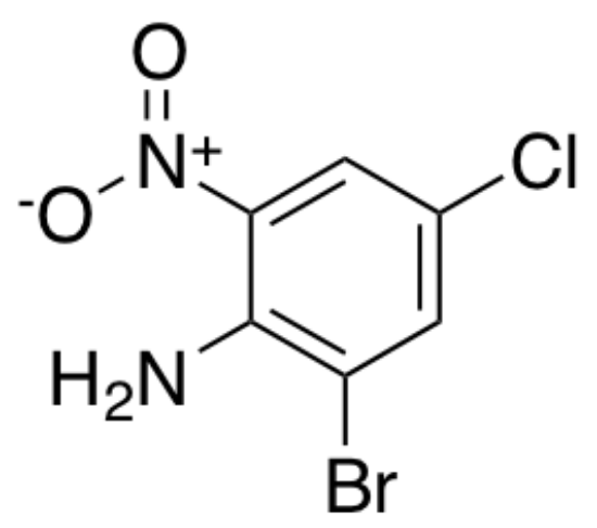 图片 2-溴-4-氯-6-硝基苯胺，2-Bromo-4-chloro-6-nitroaniline；99%