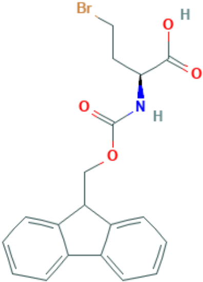 图片 (S)-Fmoc-S-2-氨基-4-溴丁酸，(S)-Fmoc-2-Amino-4-bromobutanoic acid