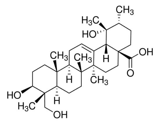 图片 铁冬青酸 [毛冬青酸]，Rotundic acid；phyproof® Reference Substance