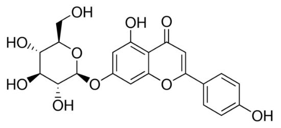 图片 芹甙元-7-葡萄糖苷，Apigenin 7-glucoside；Pharmaceutical Secondary Standard; Certified Reference Material