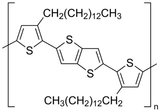 图片 聚[2,5-双(3-十四烷基噻吩-2-基)噻吩并[3,2-b]噻吩]，PBTTT-C14；powder