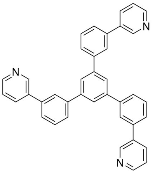图片 3,3'-[5'-[3-(3-吡啶基)苯基][1,1':3',1''-三联苯]-3,3'-二基]双吡啶，TmPyPB；98% (HPLC)