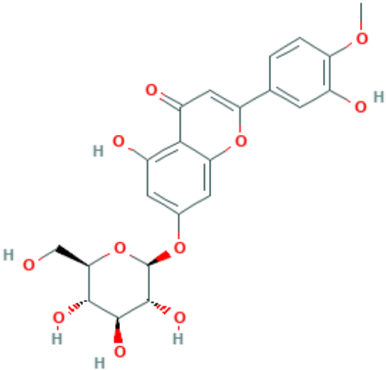 图片 香叶木素-7-O-葡萄糖苷，Diosmetin-​7-​o-​β-​D-​glucopyranoside